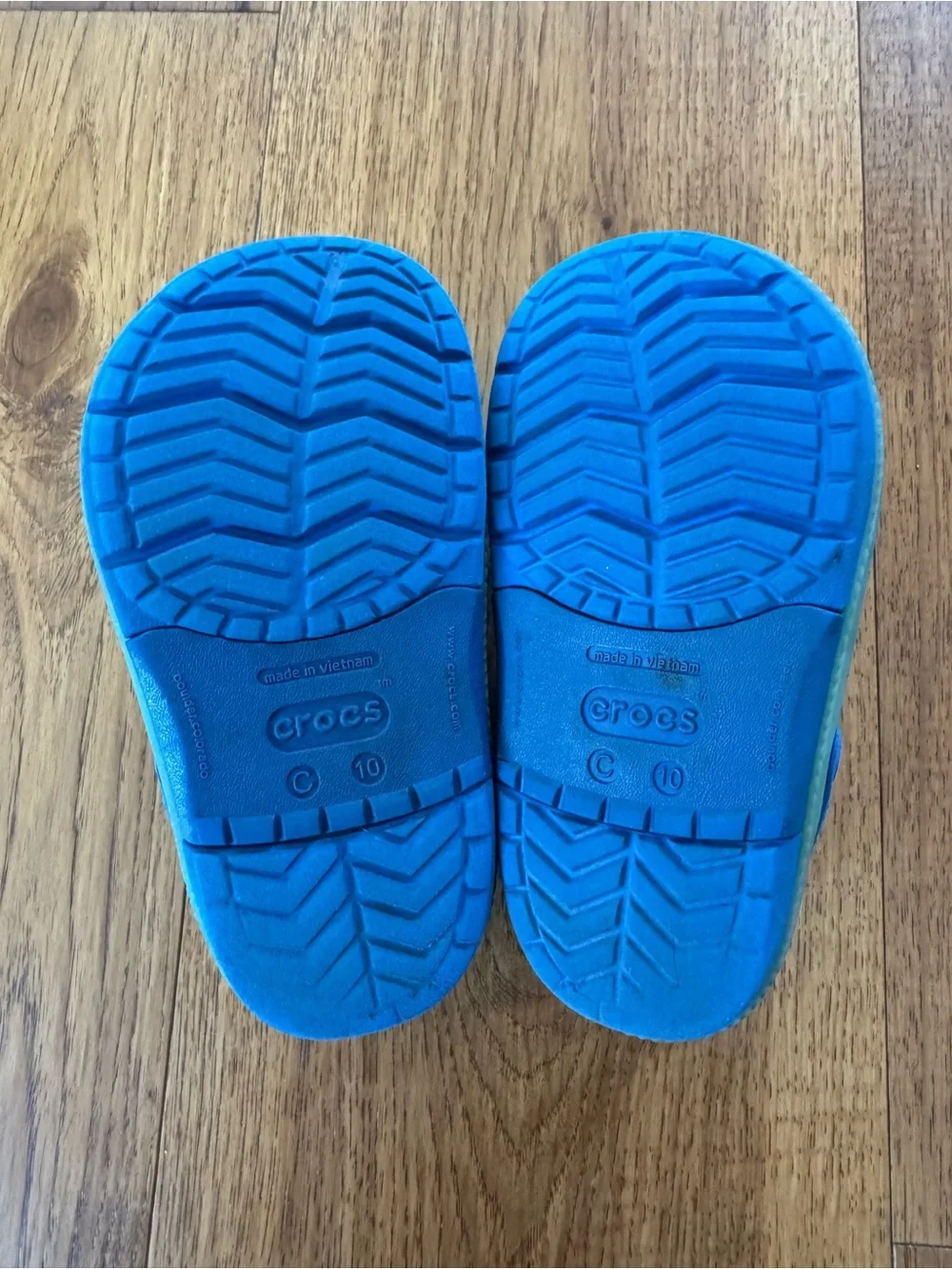 CROCS Kids Clog in Bright Blue with Teal Trim